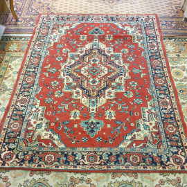 Ковер 190х150 см, шерсть, требует химчитки. Винтаж.. Картинка 1